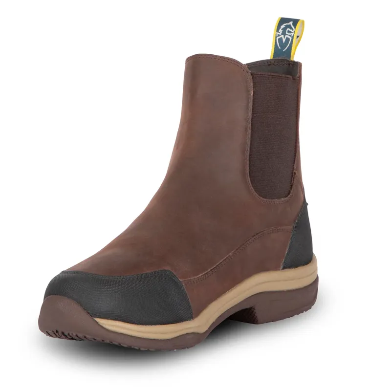 Moretta Genoa XGRIP Womens Waterproof Leather Jodhpur Boots - Brown-3