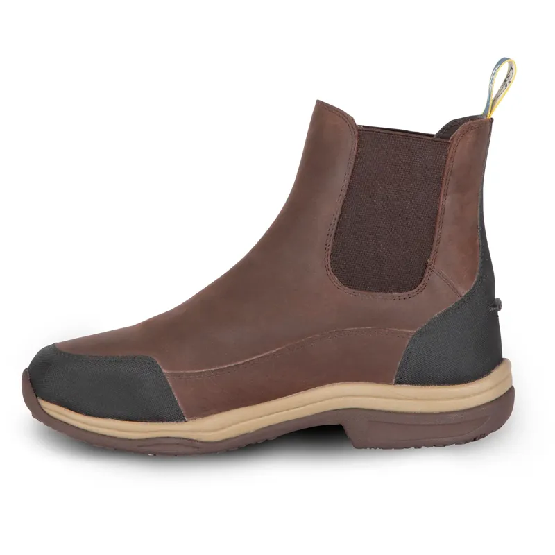 Moretta Genoa XGRIP Womens Waterproof Leather Jodhpur Boots - Brown-1