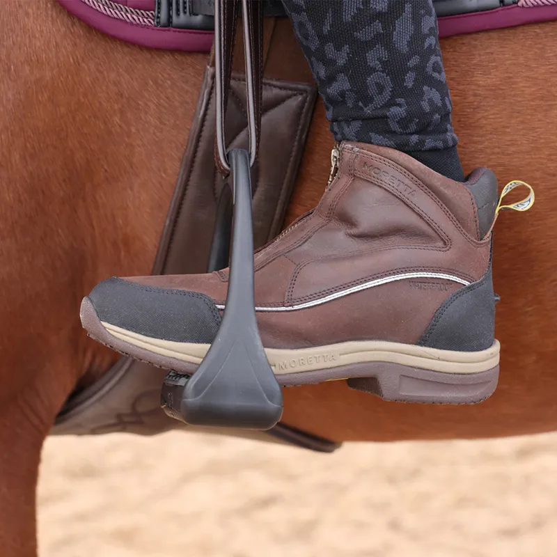 Moretta Vittoria XGRIP Junior Short Boots - Brown-9