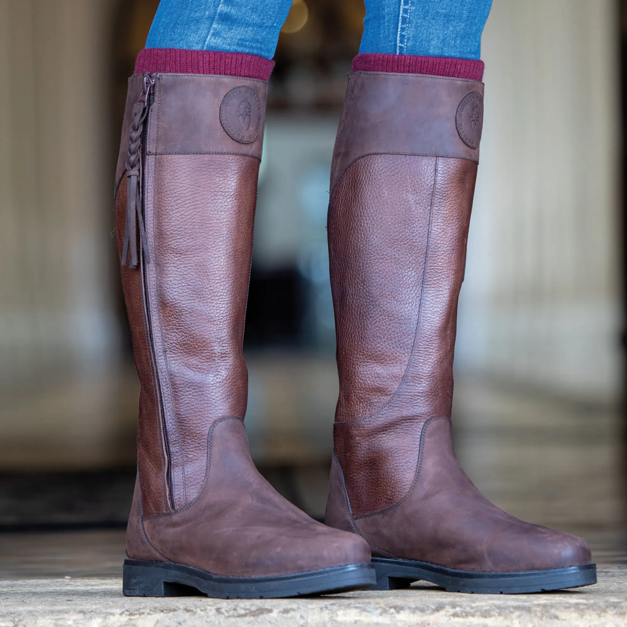 Moretta Pamina Ladies Country Boots Brown