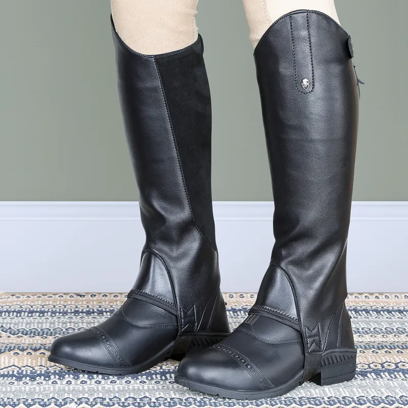 Moretta Synthetic Junior Gaiters - Black