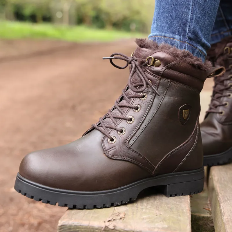 Moretta Varese Ladies Short Country Boots - Brown-5