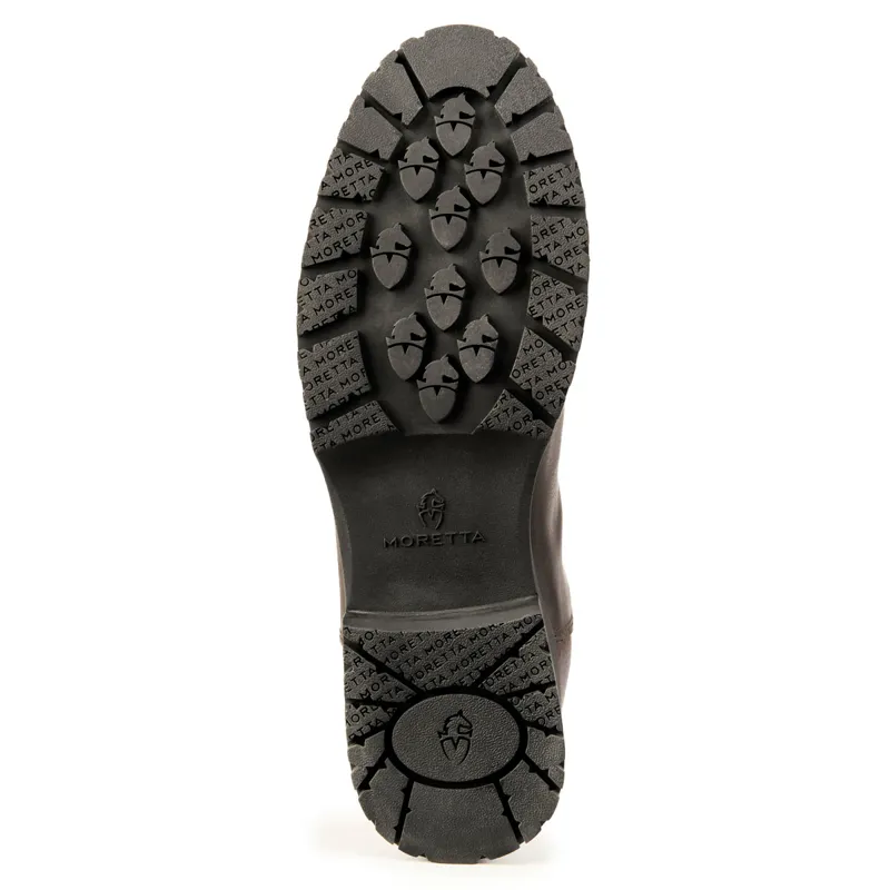 Moretta Verona Ladies Faux Fur Lined Dealer Boots - Brown-3