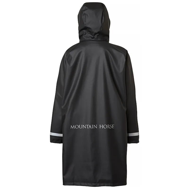 Mountain Horse Ladies Drizzle Rain Waterproof Poncho - Black-2