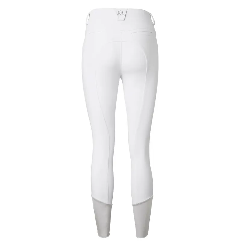 Mountain Horse Diana Knee Grip Ladies Competition Breeches - White-1