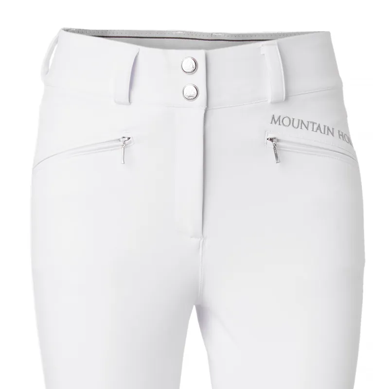 Mountain Horse Diana Knee Grip Ladies Competition Breeches - White-2