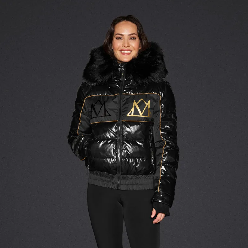 Mountain Horse Diamond Ladies Quilted Jacket - Black - X-Small-2