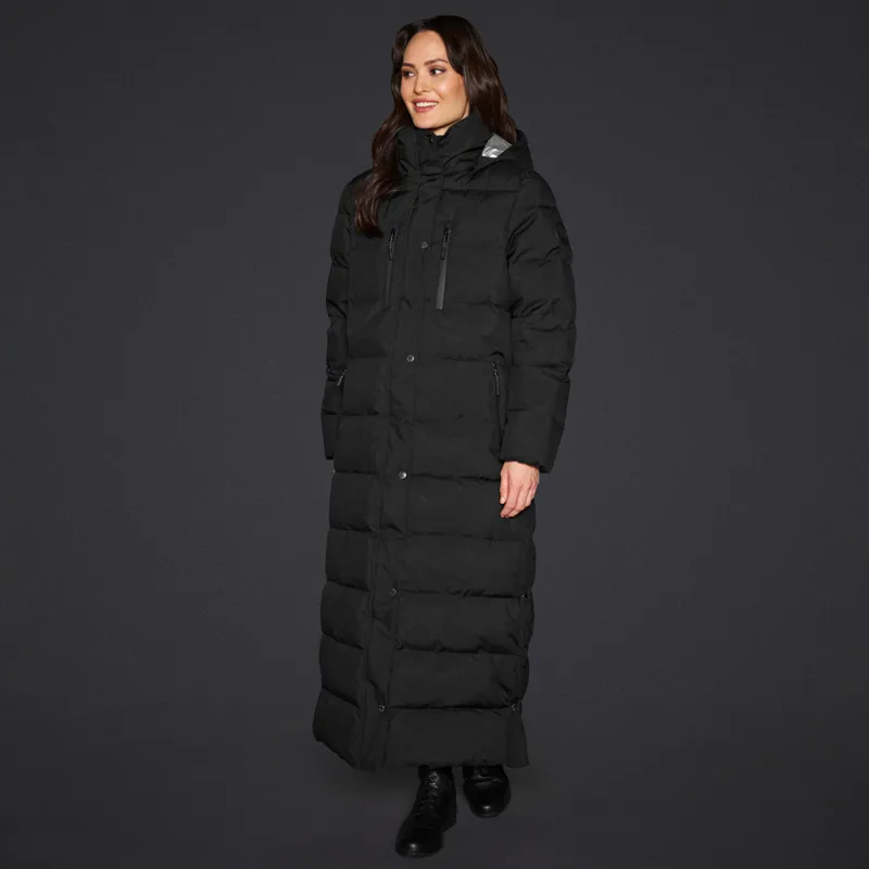 Mountain Horse Quinn Ladies Longline Quilted Jacket - Black-2