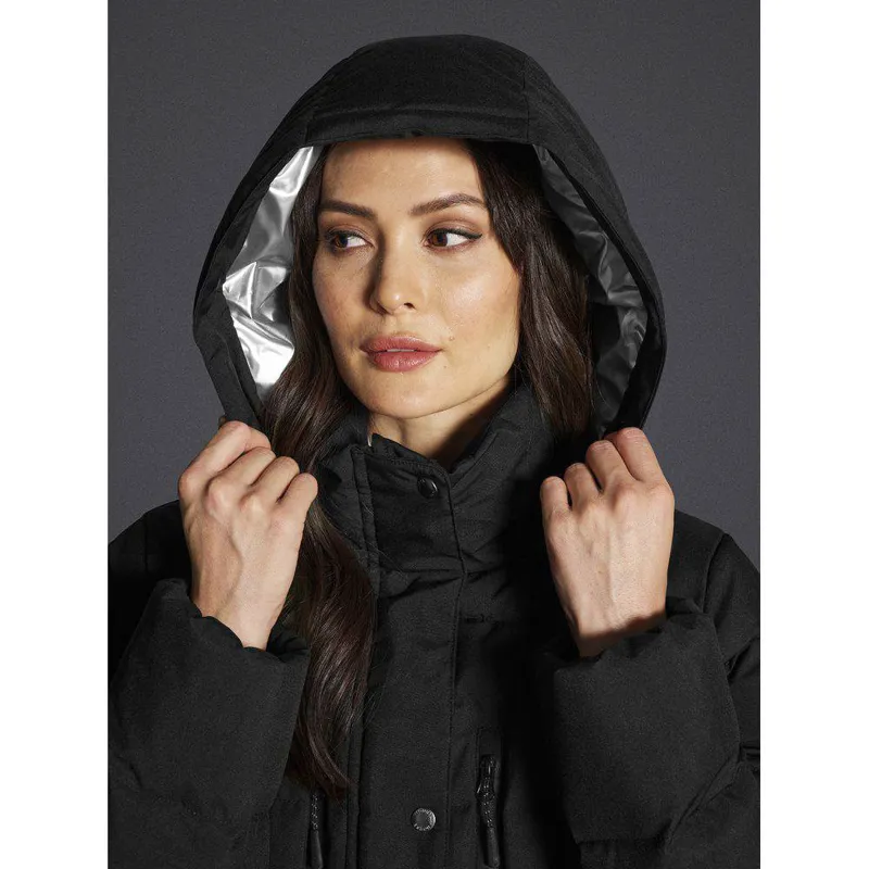 Mountain Horse Quinn Ladies Longline Quilted Jacket - Black-3