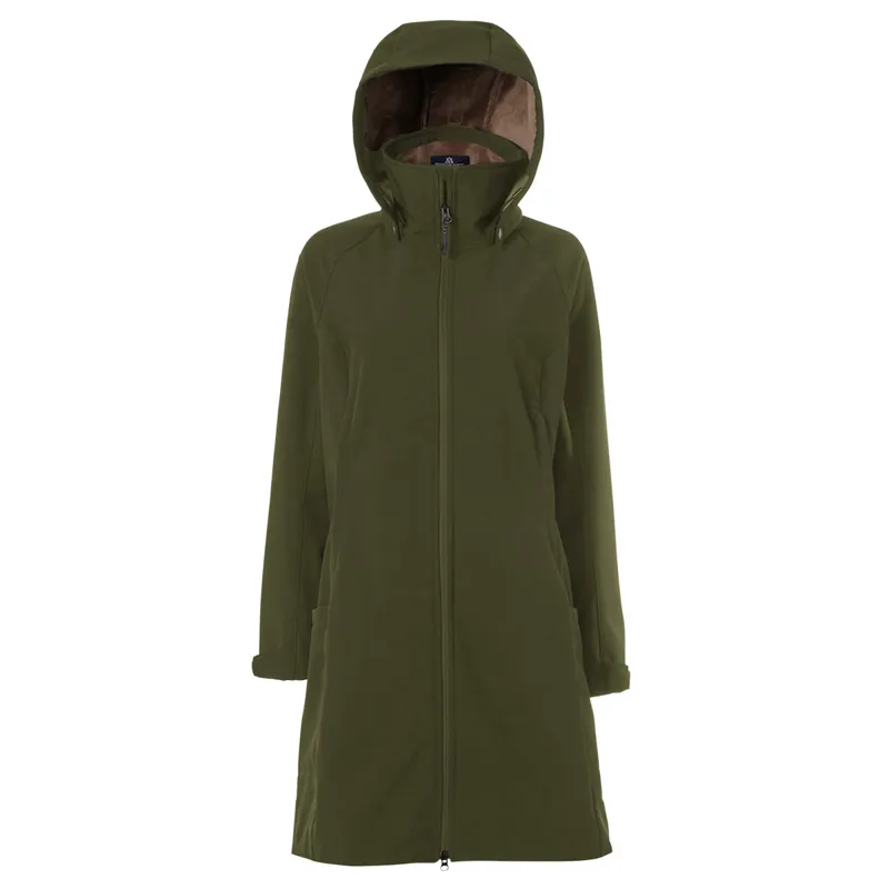 Mountain Horse Stella Softshell Ladies Long Parka Jacket Green