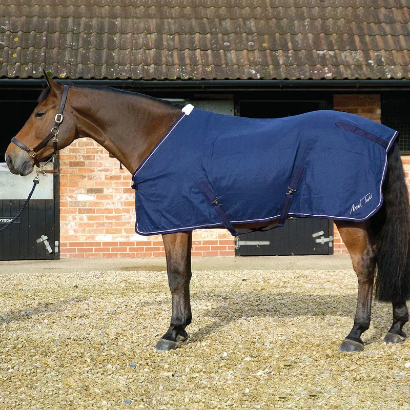 Mark Todd Heavy Duty Cotton Sheet Rug - Navy/White - Not Quite Perfect