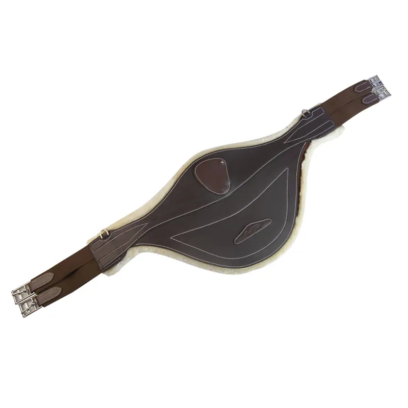 Mark Todd Synthetic Stud Girth with Sheepskin - Havana