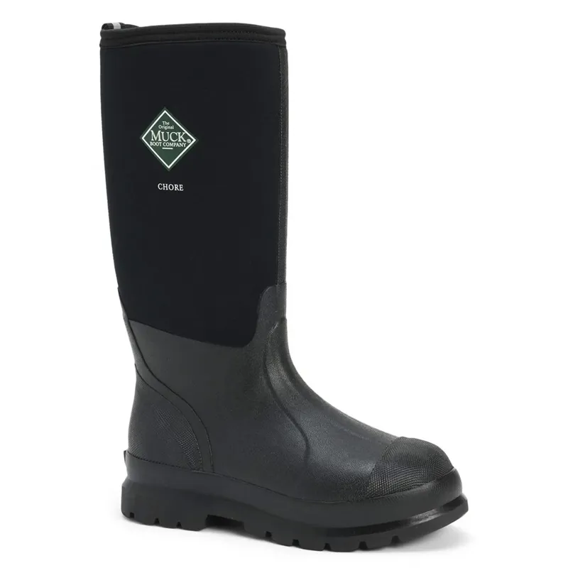 Muck Boot Chore Tall Unisex Classic Wellington Boots - Black-2