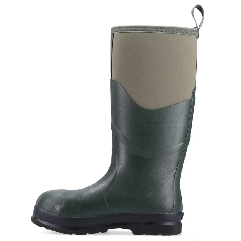Muck Boot Chore Max S5 Steel Toe Unisex Tall Wellington Boots - Moss-3
