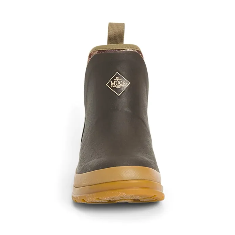 Muck Boot Originals Ladies Waterproof Ankle Boots Brown Plaid