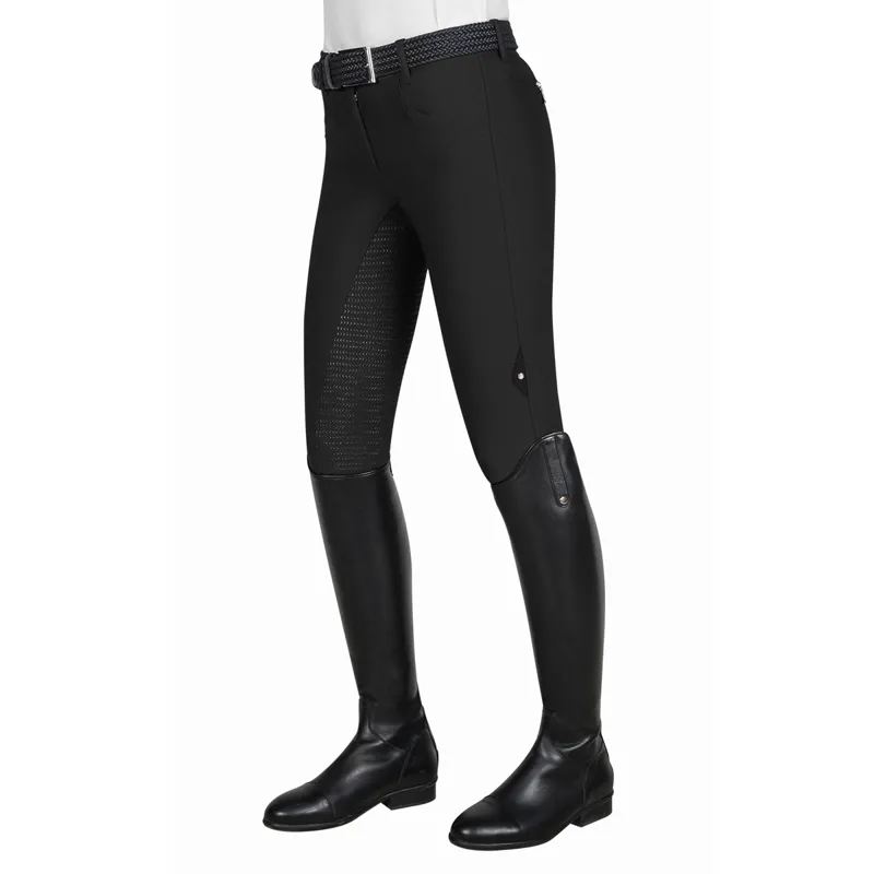 Equiline Cedar Full Grip Ladies Breeches - Black-2
