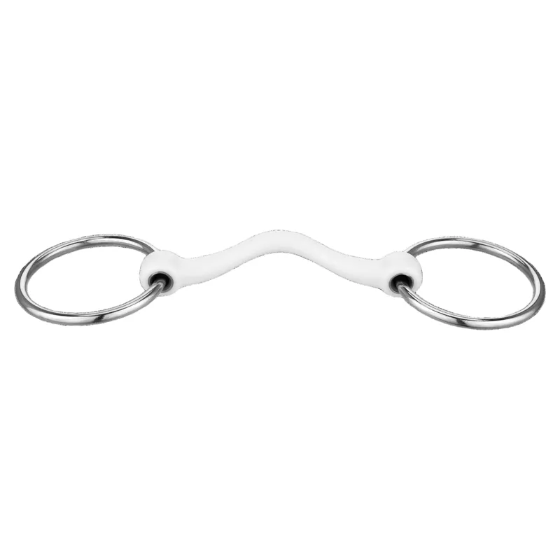 Nathe CM Ported Hard Mullen Mouth Loose Ring Snaffle Bit