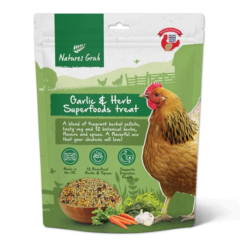 Nature's Grub Superfoods Treat - Garlic and Herb