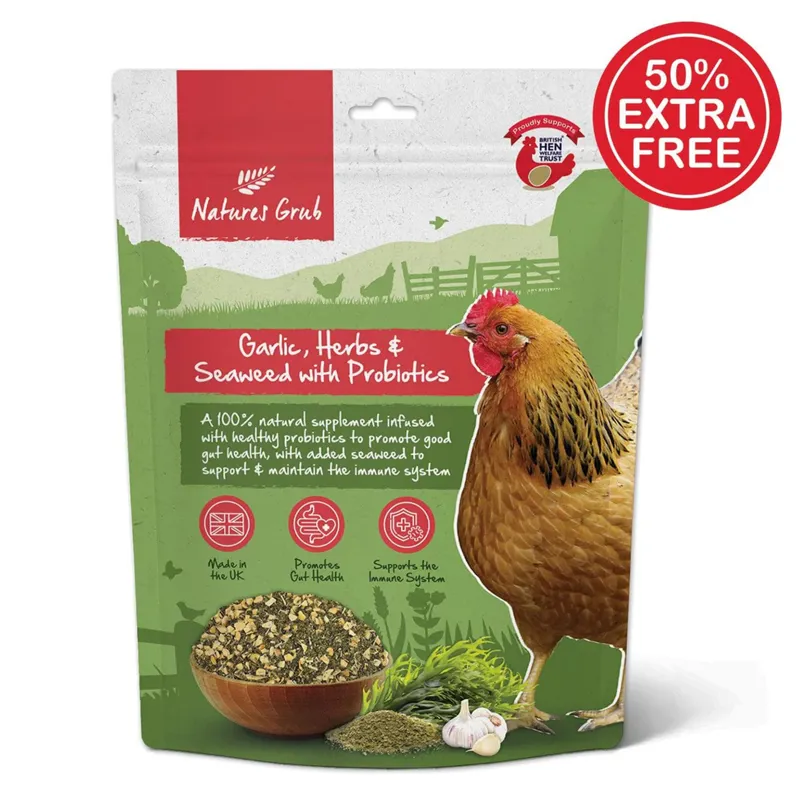 Nature's Grub Garlic Herb and Seaweed with Probiotics