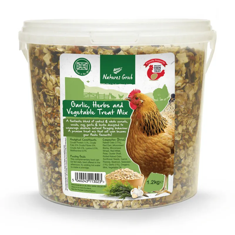Nature's Grub Treat Mix - Garlic Herbs and Vegetable
