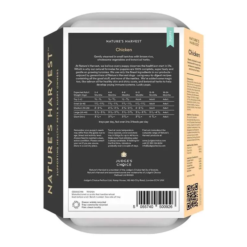 Natures Harvest Puppy Food - Chicken and Brown Rice-1