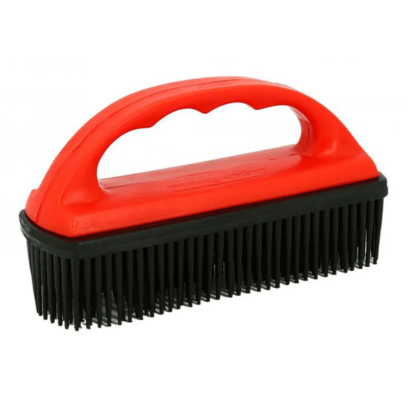 Norton Rubber Brush for Cleaning Saddlecloths - Red/Black