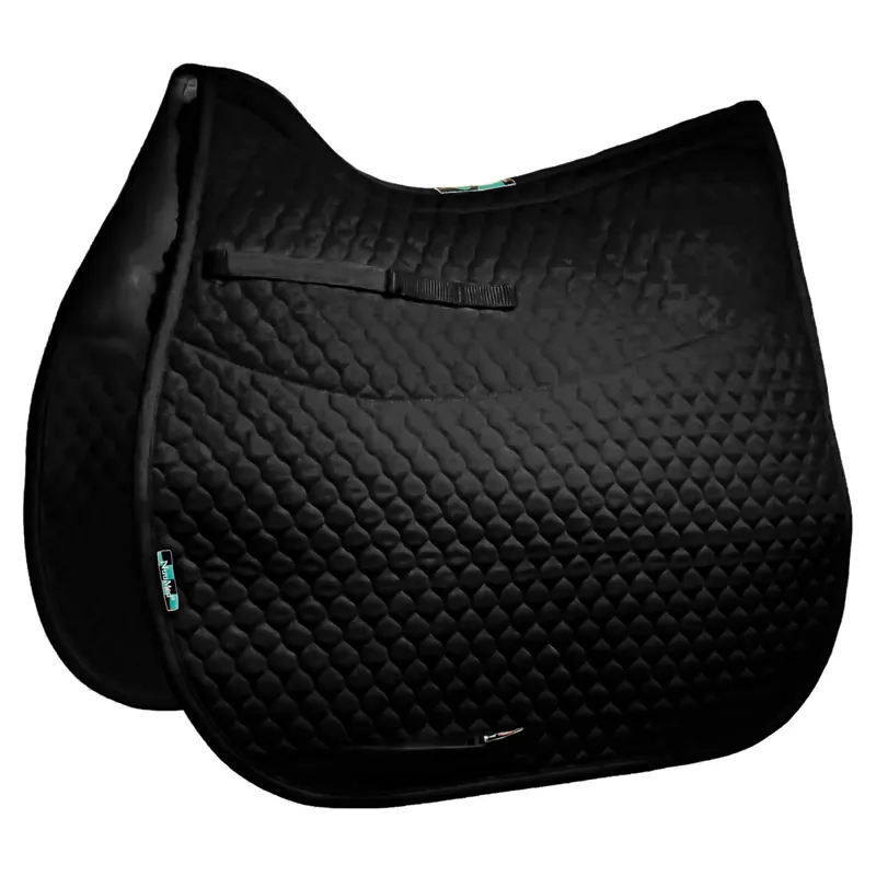 NuuMed Gullet-Free Half Wool GP Saddle Pad - Black