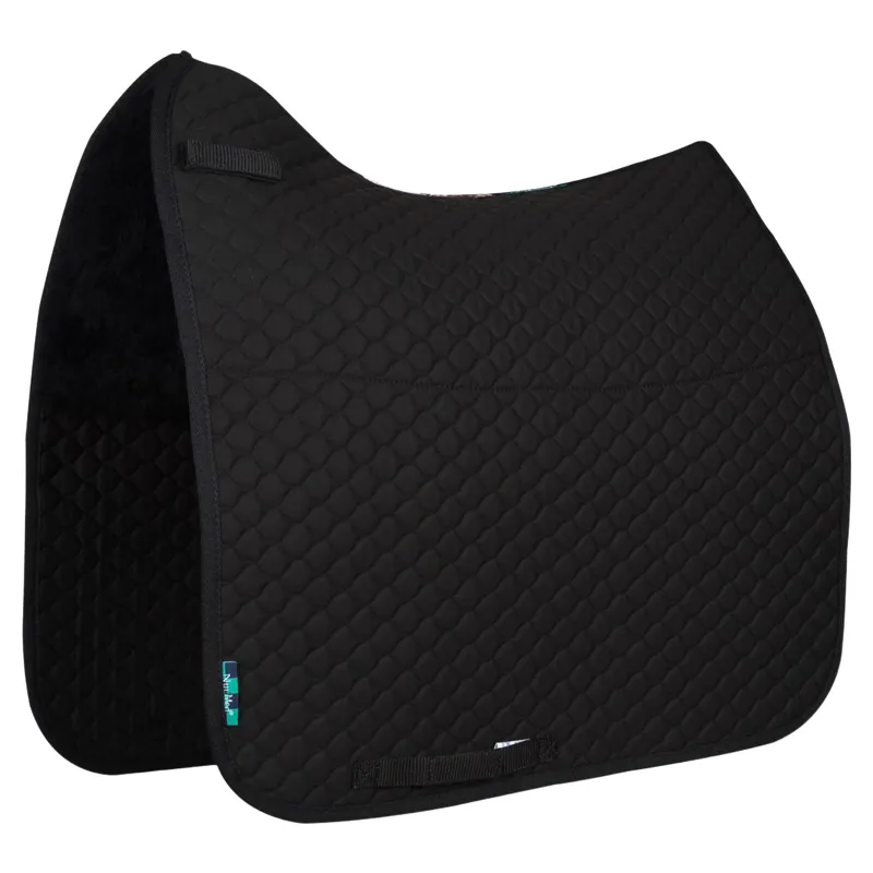 NuuMed Half Wool Dressage Saddle Pad - Black