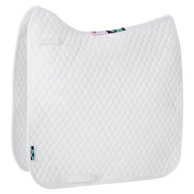 NuuMed Quilt Dressage Saddle Pad - White