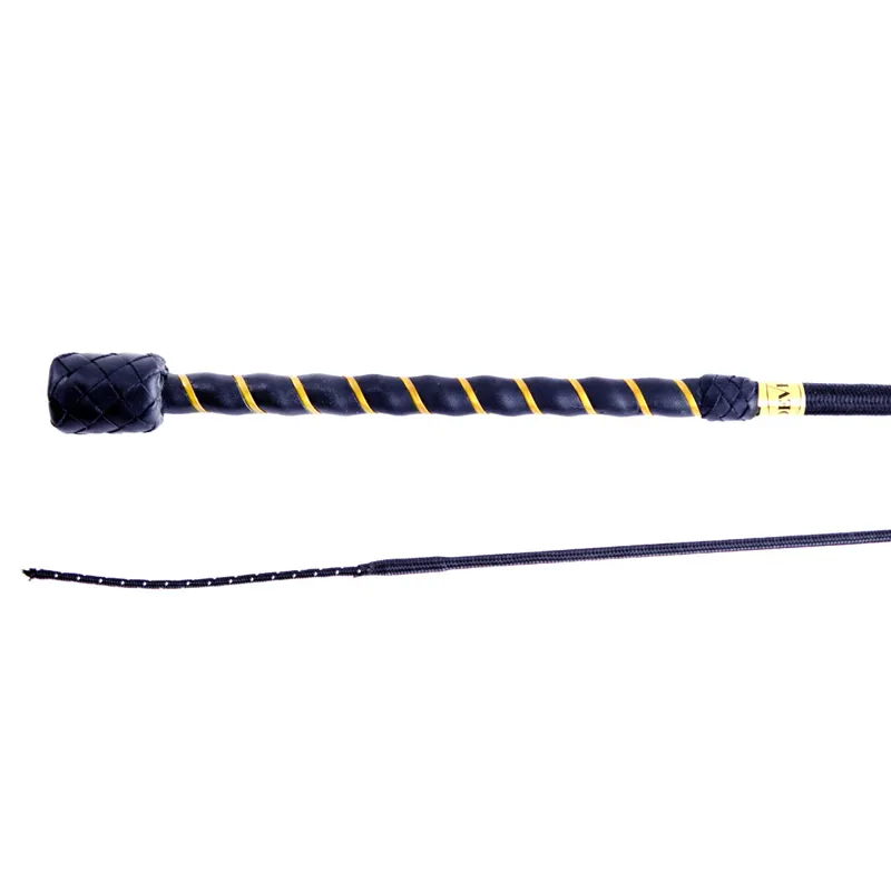Dever Rider 12 Dressage Whip - Navy/Gold