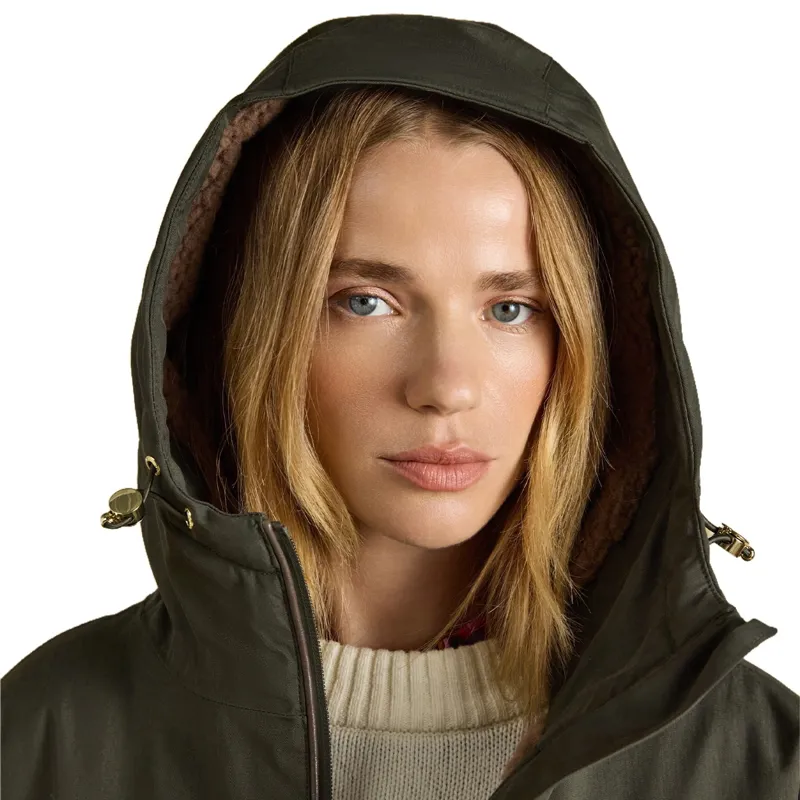 Joules Coverall Oversized Womens Waterproof Coat - Green/Green-8
