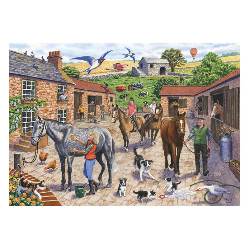 Otter House 1000 Piece Jigsaw Puzzle - Stable Yard