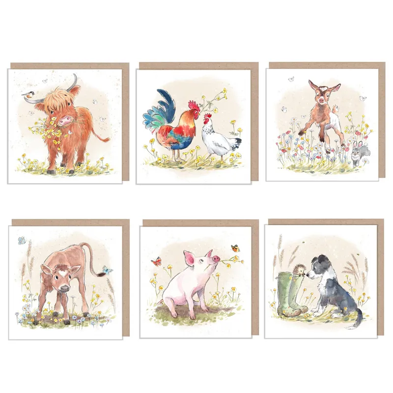 Paper Shed Design Buttercup Farm Greetings Card - Sold Individually