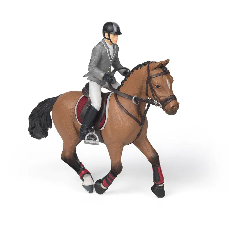 Papo Competition Horse with Rider Toy