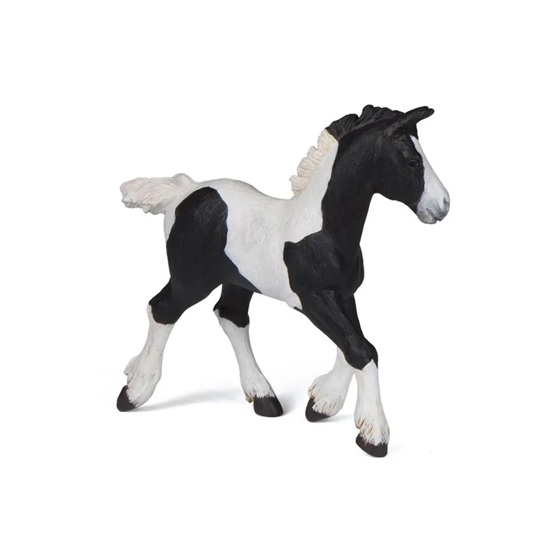 Papo Irish Cob Foal Toy - Piebald