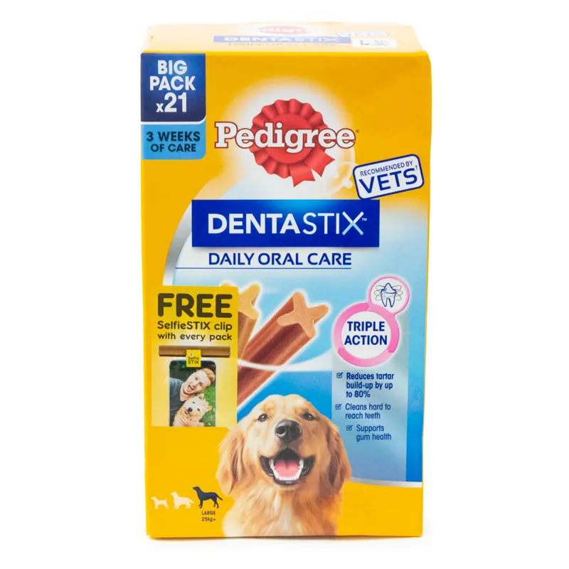 Pedigree DentaStix Daily Adult Dental Large Dog Treats - 21 Pack