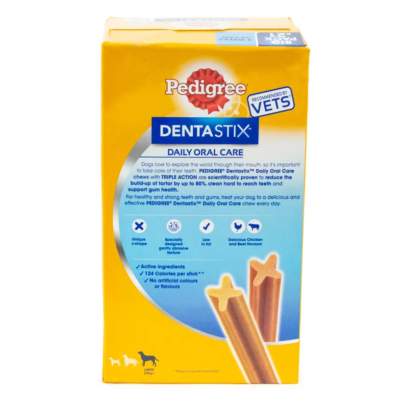 Pedigree DentaStix Daily Adult Dental Large Dog Treats - 21 Pack-1