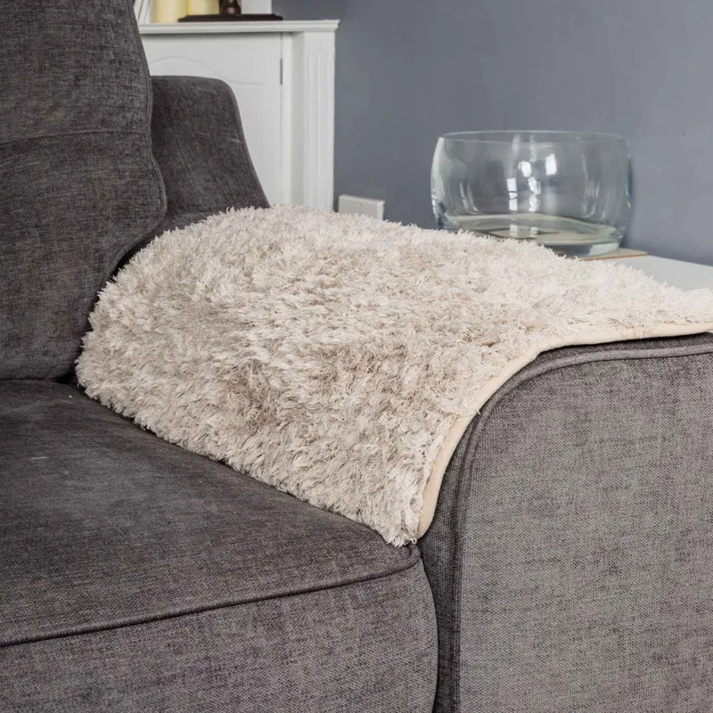 Pet Rebellion Comfy Arm Cover Sofa Protection Dog Blanket - Stone-1