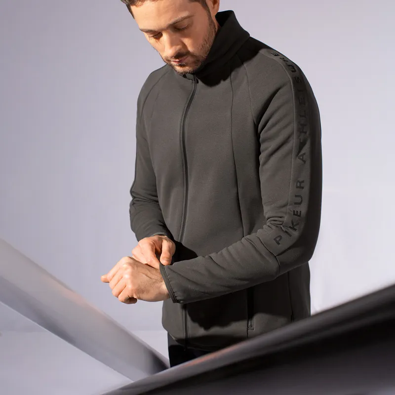 Pikeur Ron Athleisure Mens Polartec Fleece Jacket - Black Olive-2