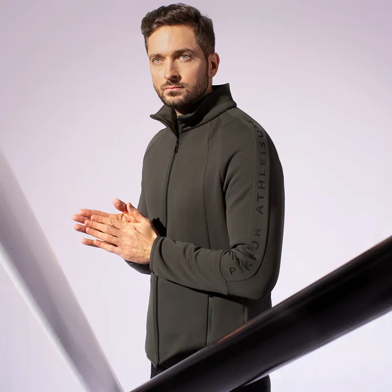 Pikeur Ron Athleisure Mens Polartec Fleece Jacket - Black Olive-1