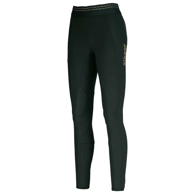 Pikeur Juli Grip Athleisure Ladies Riding Tights - Dark Green