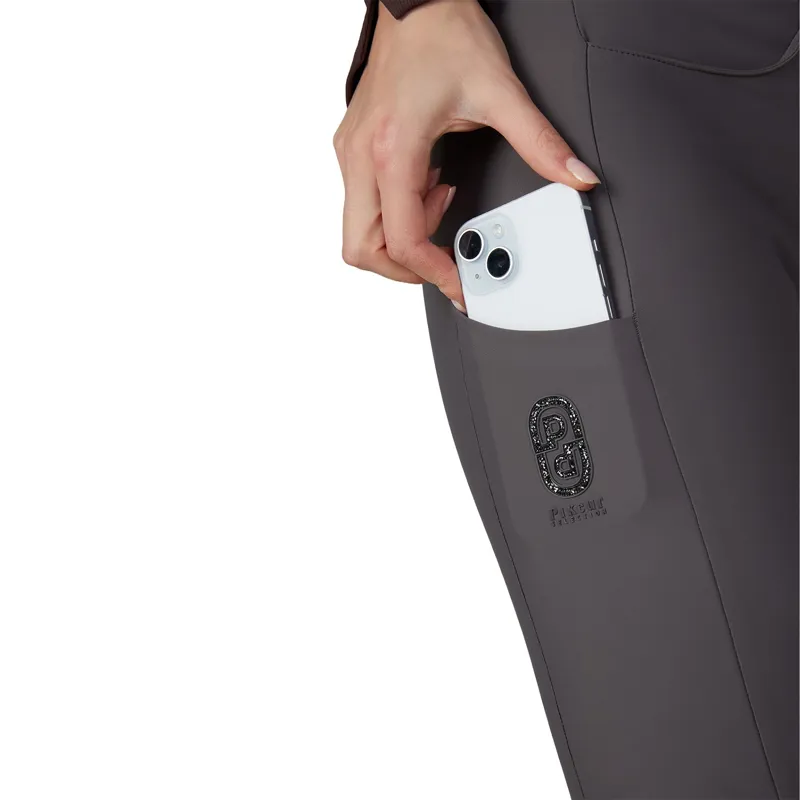 Pikeur Selection Ceelina SD Full Grip Womens Breeches - Basalt Grey-6