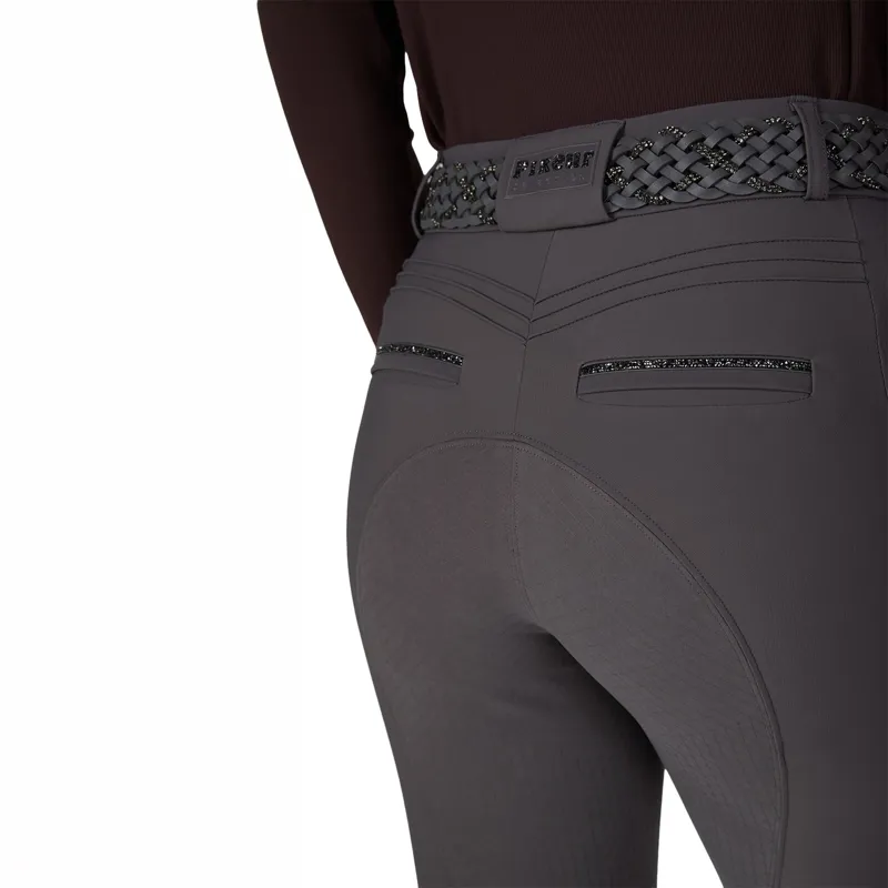 Pikeur Selection Ceelina SD Full Grip Womens Breeches - Basalt Grey-5