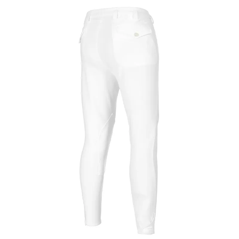 Pikeur Rodrigo Fabric Knee Patch Mens Competition Breeches - White-1