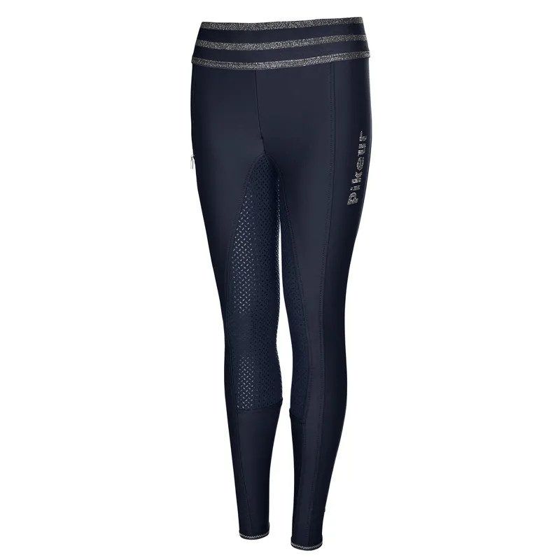 Pikeur Ida Athleisure Grip Full Seat Junior Riding Tights - Nightblue