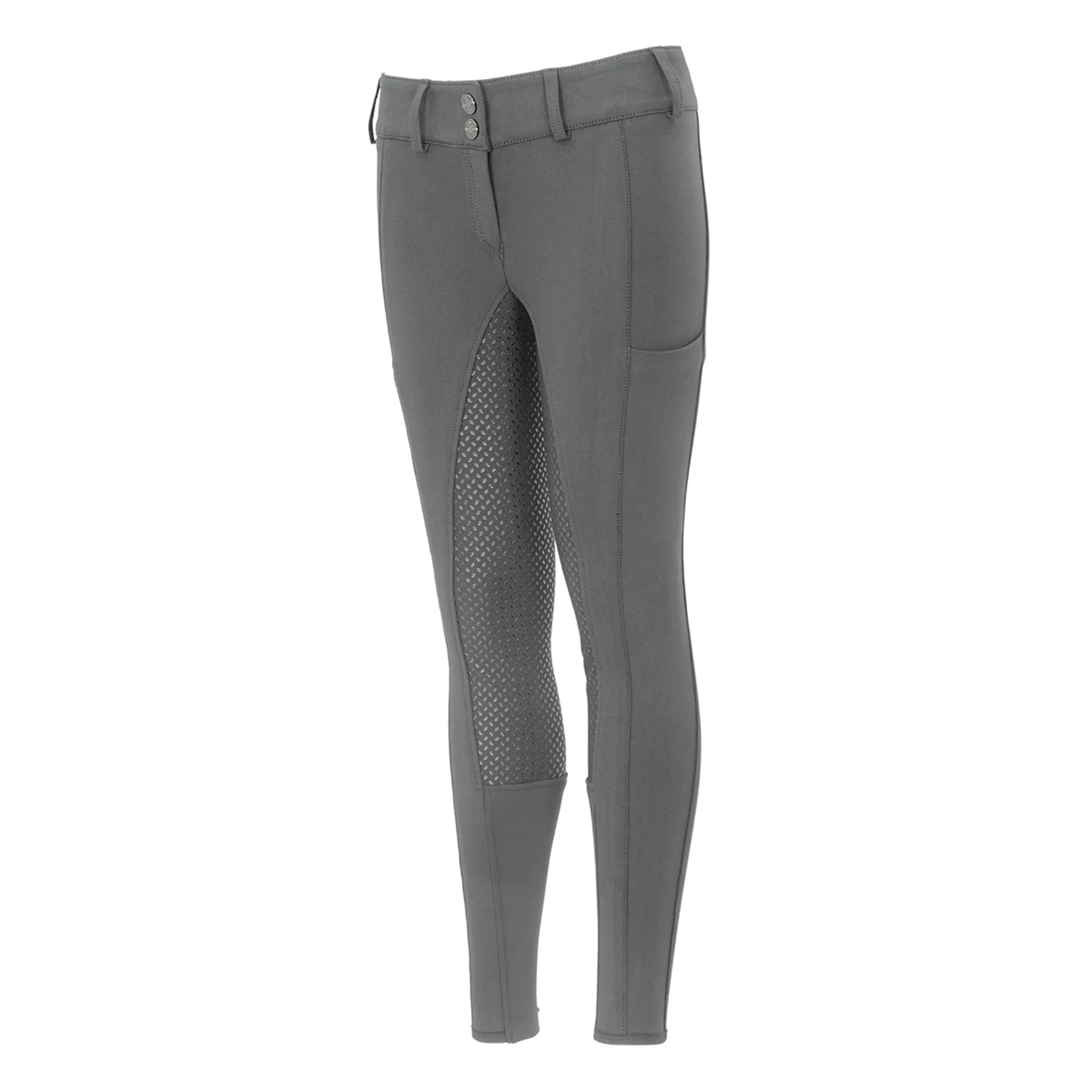 Pikeur Xenia Full Grip Junior Girls Breeches Grey