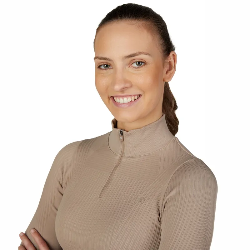 Pikeur Athleisure 2289 3D Knit Womens Shirt - Mocha Cream-4