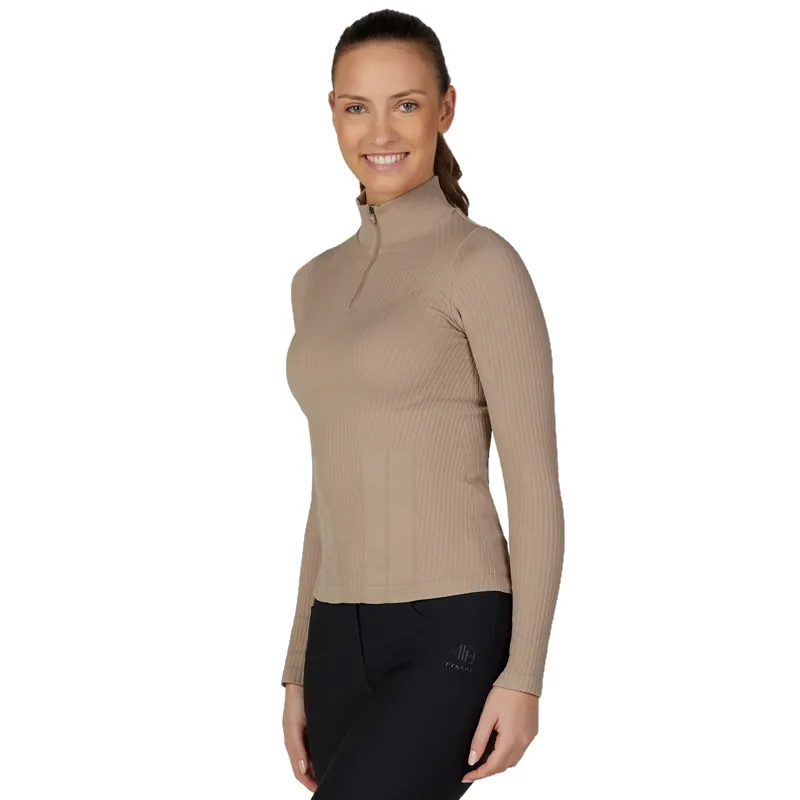 Pikeur Athleisure 2289 3D Knit Womens Shirt - Mocha Cream