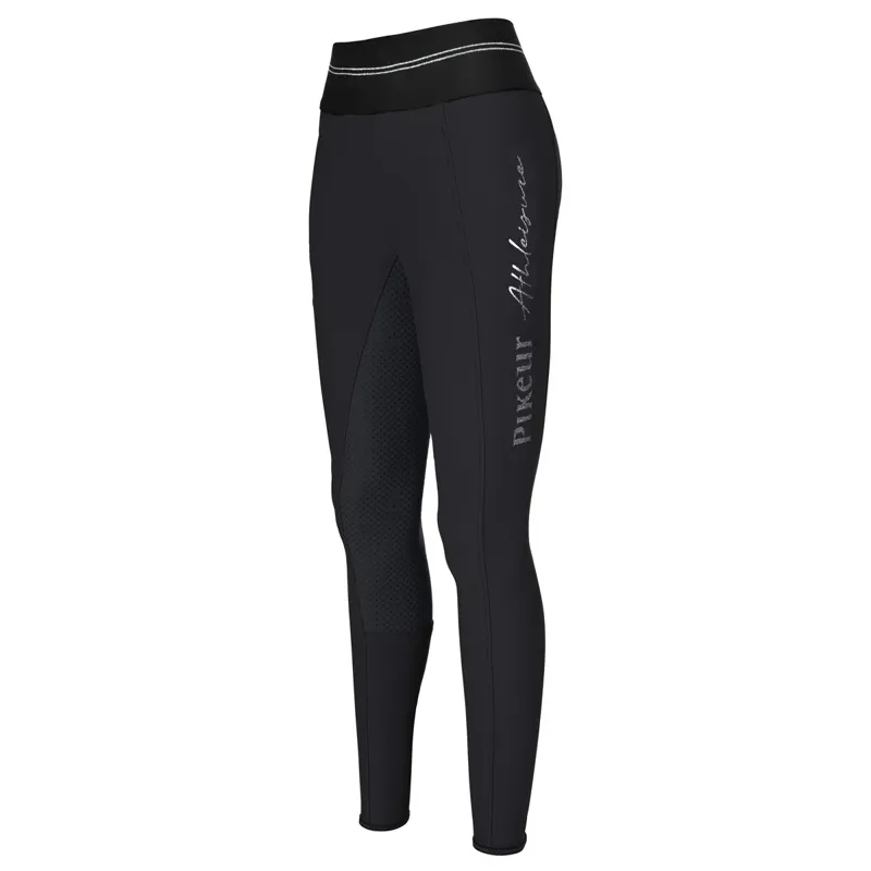 Pikeur Gia Grip II Full Seat Ladies Riding Tights - Black - UK16