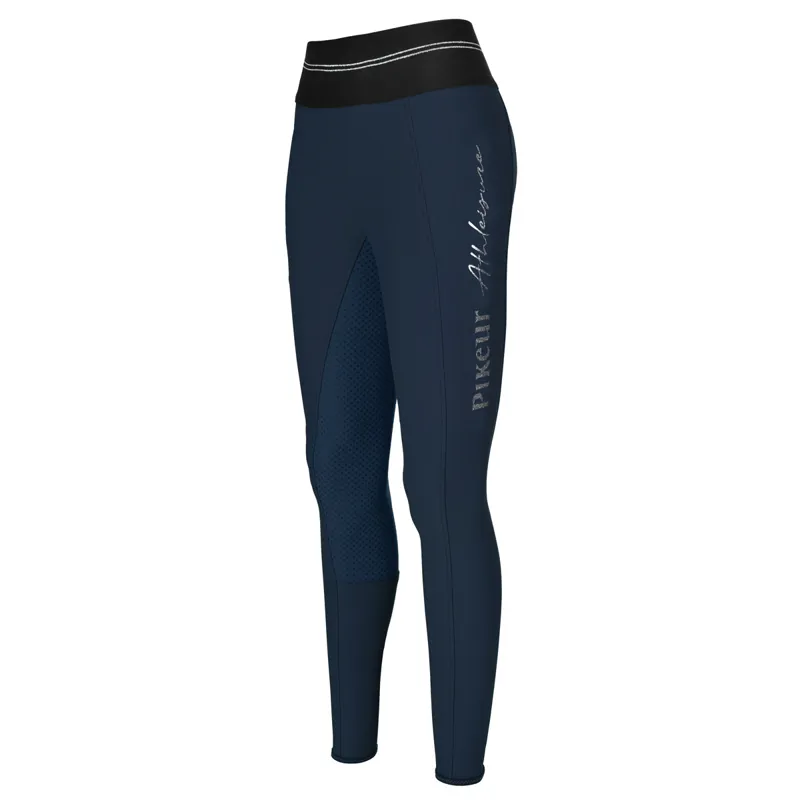 Pikeur Gia Grip II Full Seat Ladies Riding Tights - Nightblue - UK16